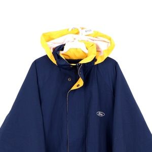 90s Ford Motor Co Mens XL Windbreaker Jacket Blue